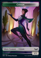 Plant // Citizen Double-Sided Token [Streets of New Capenna Commander Tokens] | Chromatic Games