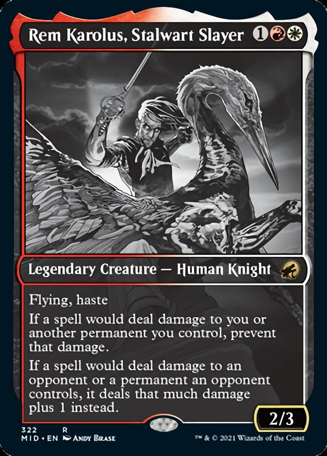 Rem Karolus, Stalwart Slayer (Showcase Eternal Night) [Innistrad: Midnight Hunt] | Chromatic Games