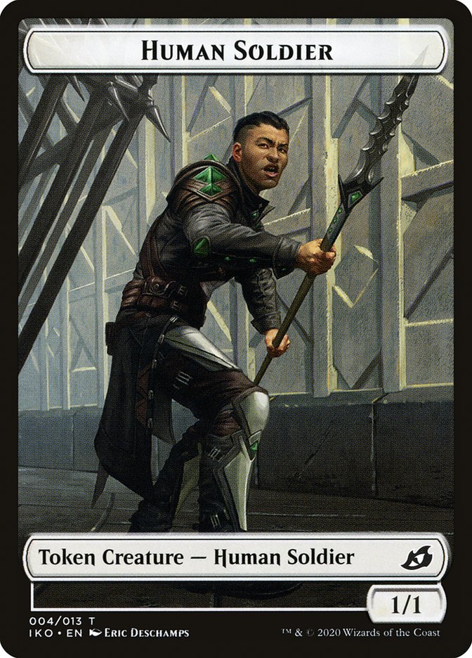 Cat // Human Soldier (004) Double-Sided Token [Ikoria: Lair of Behemoths Tokens] | Chromatic Games