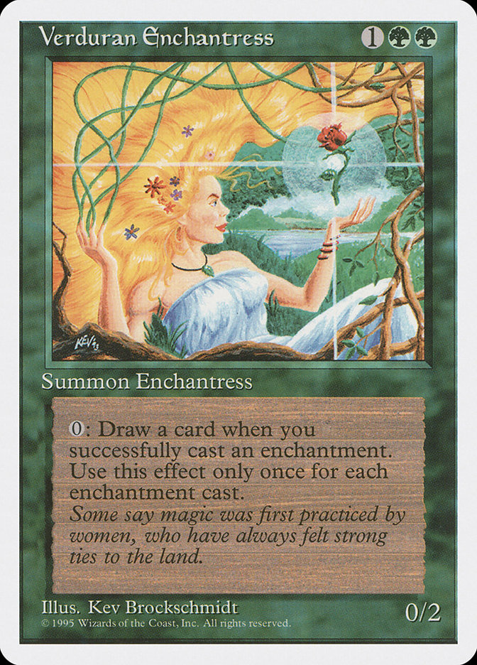 Verduran Enchantress [Fourth Edition] | Chromatic Games