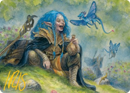 Feywild Trickster Art Card (Gold-Stamped Signature) [Dungeons & Dragons: Adventures in the Forgotten Realms Art Series] | Chromatic Games