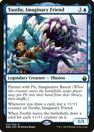 Toothy, Imaginary Friend [Battlebond Promos] | Chromatic Games