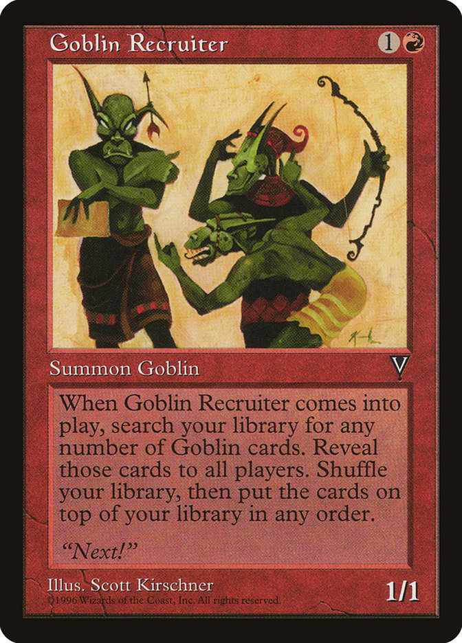 Goblin Recruiter [Visions] | Chromatic Games