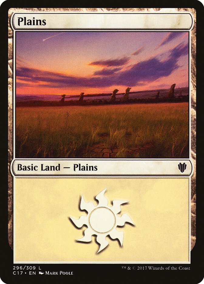 Plains (296) [Commander 2017] | Chromatic Games