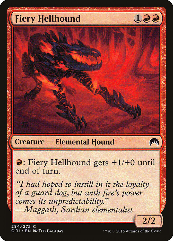 Fiery Hellhound [Magic Origins] | Chromatic Games