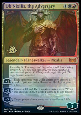 Ob Nixilis, the Adversary [Streets of New Capenna Prerelease Promos] | Chromatic Games