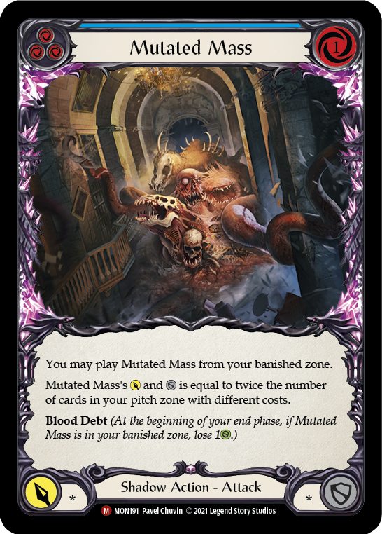 Mutated Mass [MON191-RF] (Monarch)  1st Edition Rainbow Foil | Chromatic Games