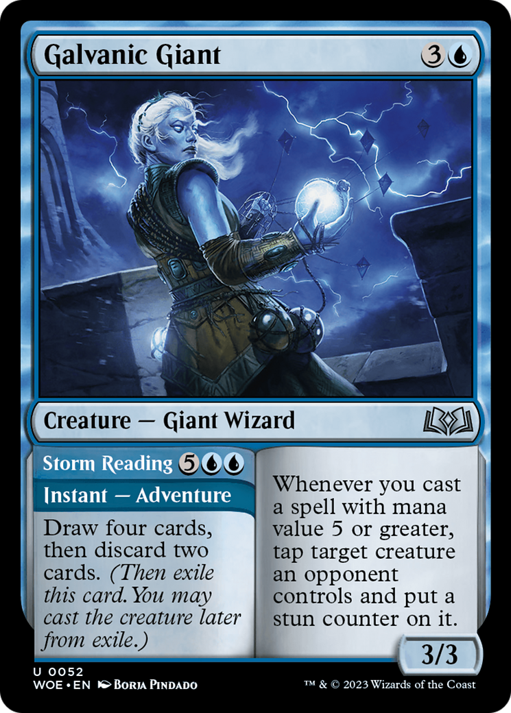 Galvanic Giant // Storm Reading [Wilds of Eldraine] | Chromatic Games