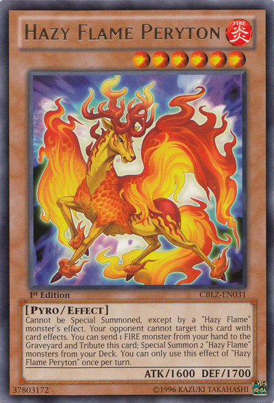 Hazy Flame Peryton [CBLZ-EN031] Rare | Chromatic Games