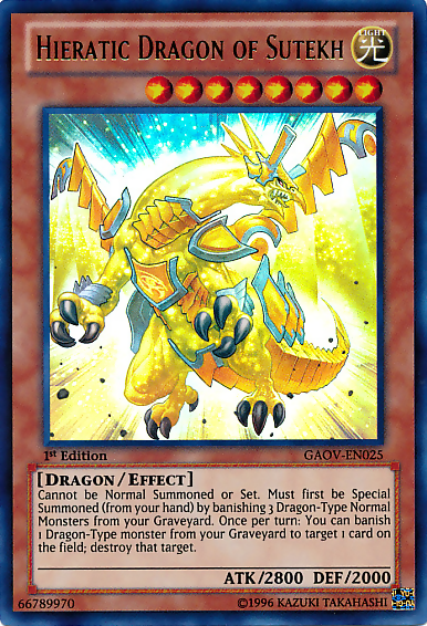 Hieratic Dragon of Sutekh [GAOV-EN025] Ultra Rare | Chromatic Games