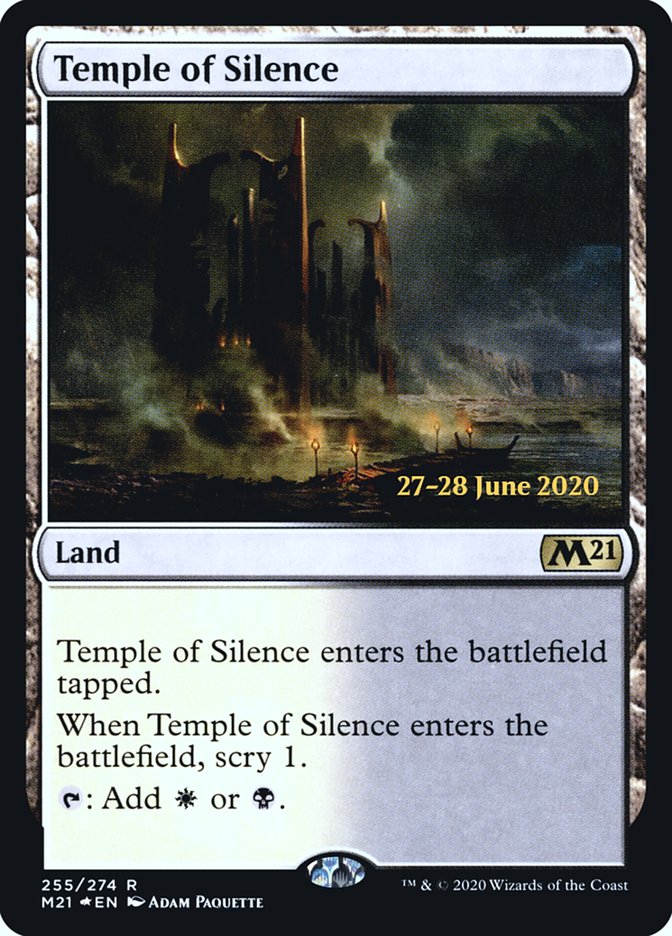 Temple of Silence [Core Set 2021 Prerelease Promos] | Chromatic Games