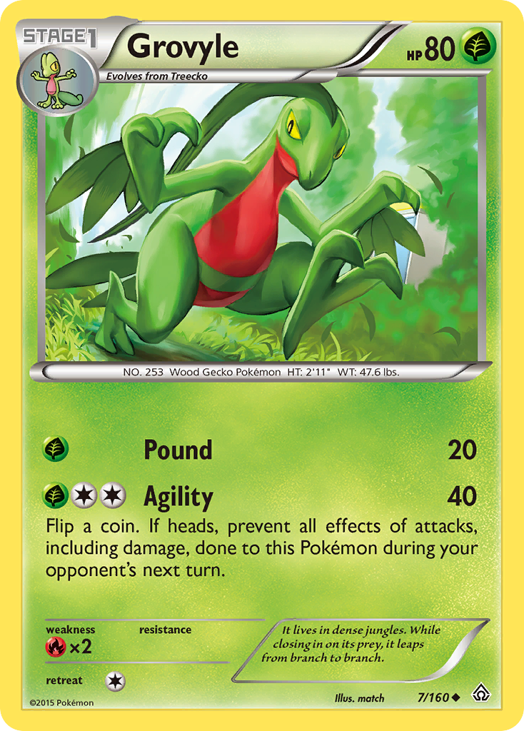 Grovyle (7/160) [XY: Primal Clash] | Chromatic Games