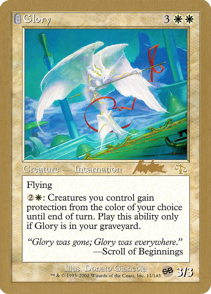 Glory (Brian Kibler) (SB) [World Championship Decks 2002] | Chromatic Games