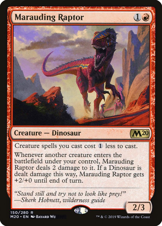 Marauding Raptor [Core Set 2020] | Chromatic Games