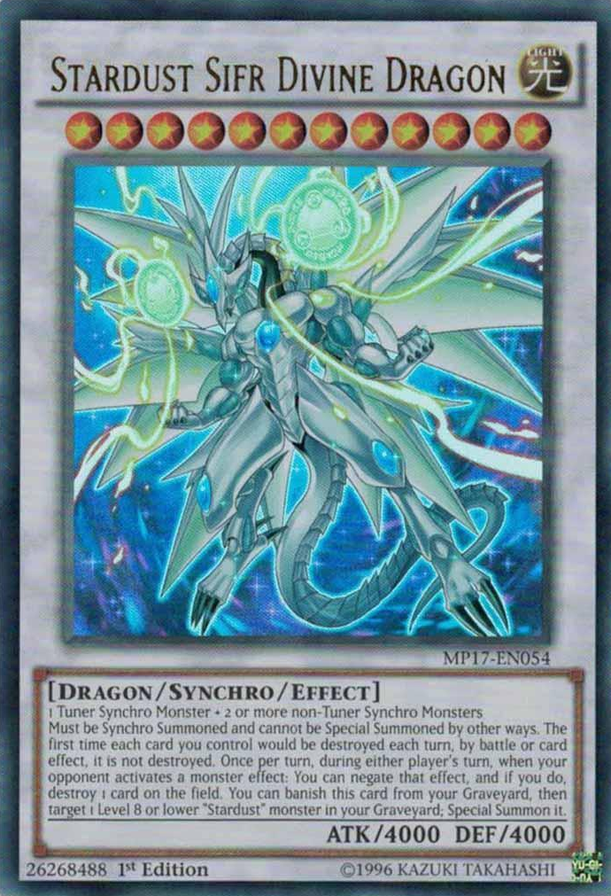 Stardust Sifr Divine Dragon [MP17-EN054] Ultra Rare | Chromatic Games