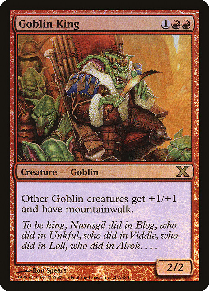 Goblin King (Premium Foil) [Tenth Edition] | Chromatic Games