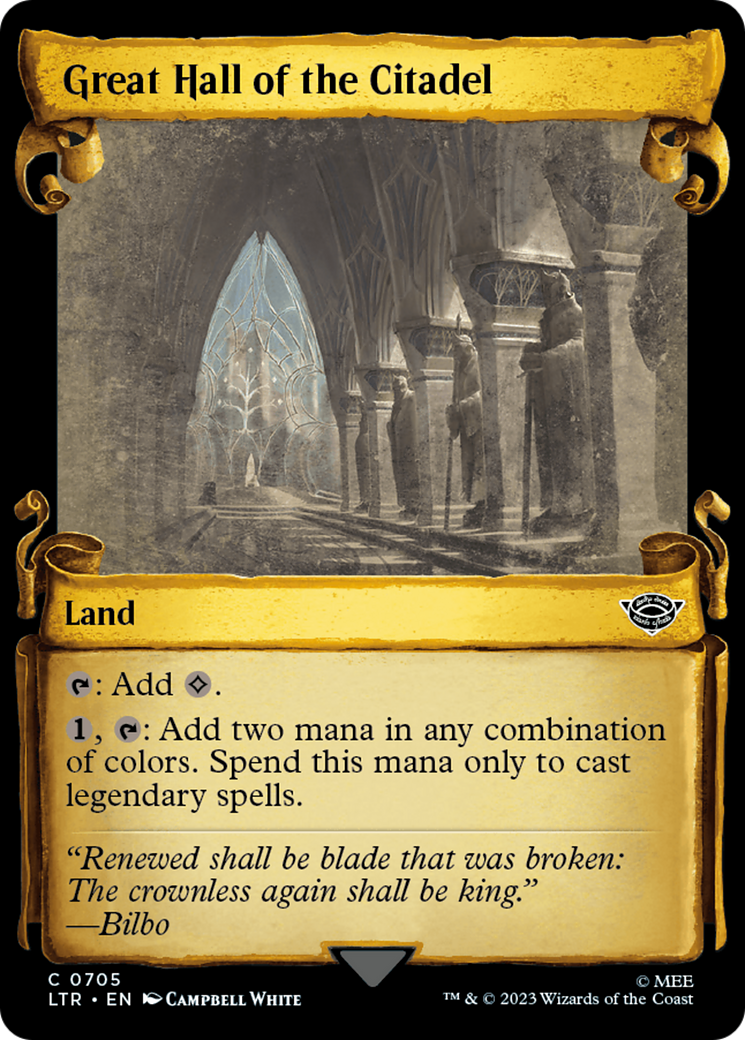 Great Hall of the Citadel [The Lord of the Rings: Tales of Middle-Earth Showcase Scrolls] | Chromatic Games