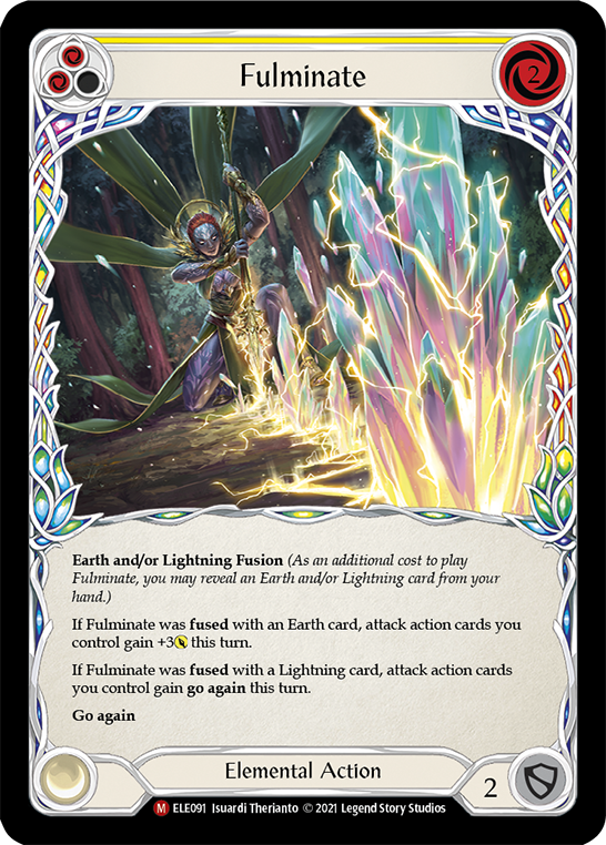 Fulminate [ELE091] (Tales of Aria)  1st Edition Rainbow Foil | Chromatic Games