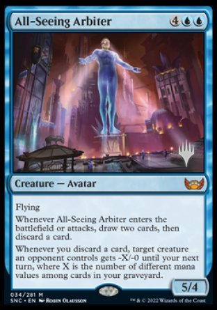 All-Seeing Arbiter (Promo Pack) [Streets of New Capenna Promos] | Chromatic Games