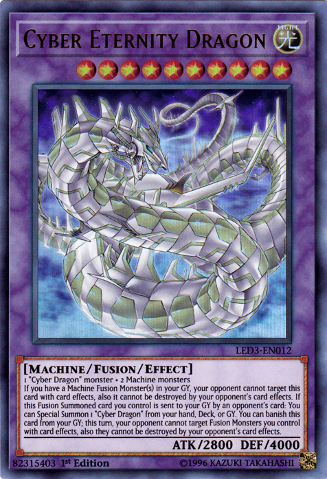 Cyber Eternity Dragon [LED3-EN012] Ultra Rare | Chromatic Games