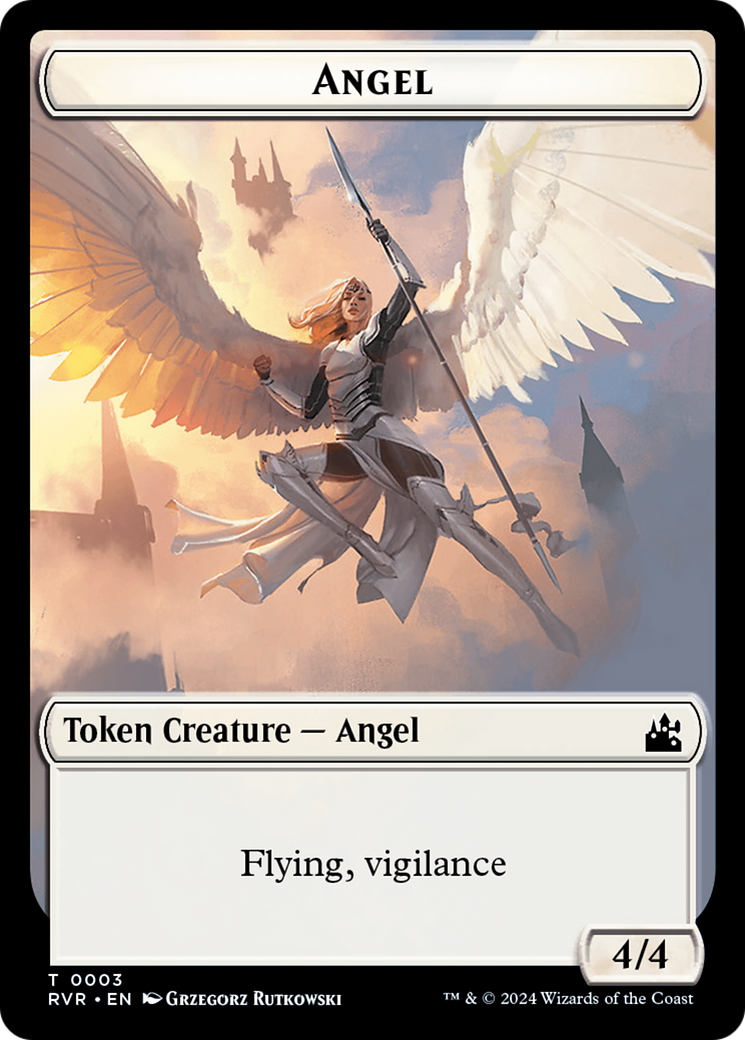 Angel Token (0003) [Ravnica Remastered Tokens] | Chromatic Games