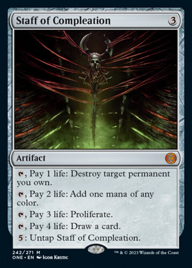 Staff of Compleation [Phyrexia: All Will Be One] | Chromatic Games