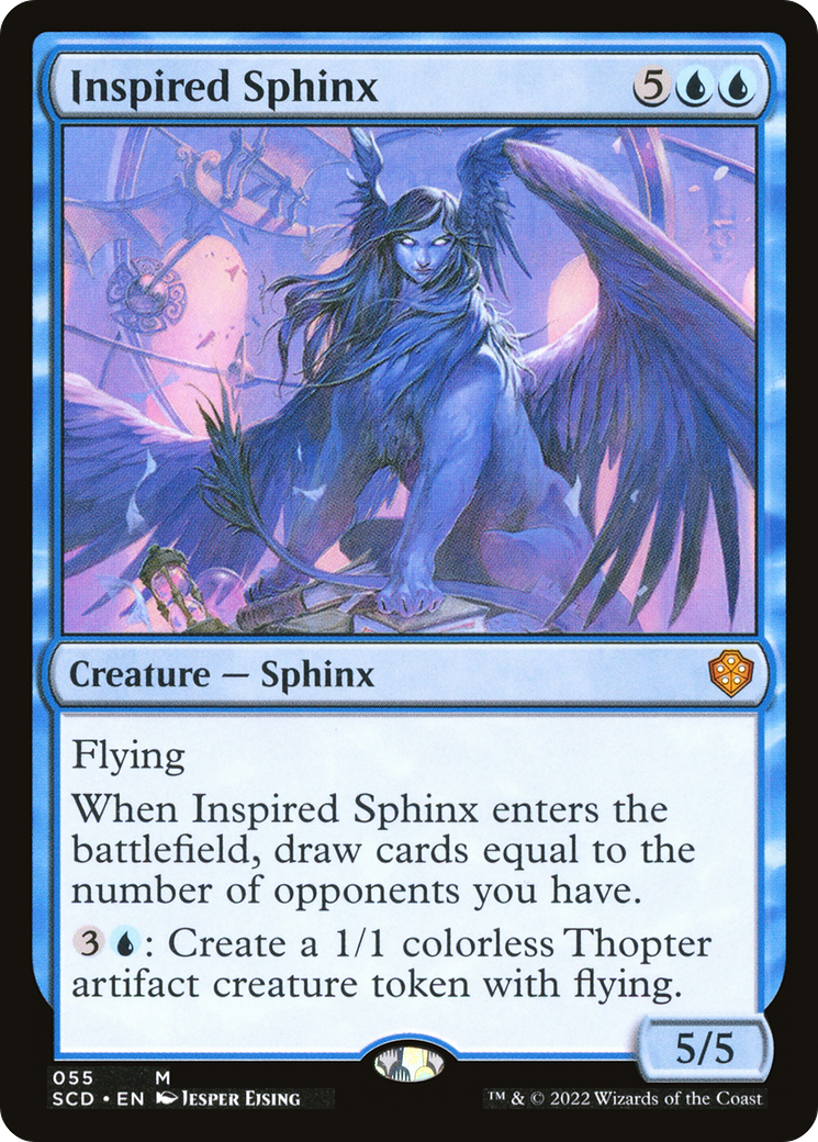 Inspired Sphinx [Starter Commander Decks] | Chromatic Games