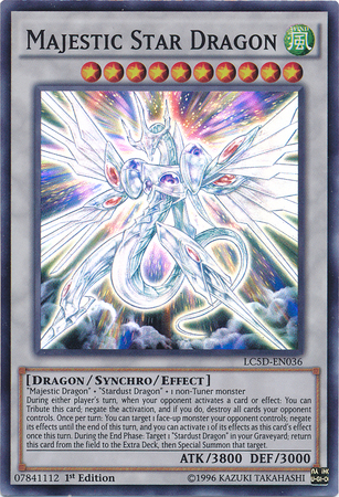 Majestic Star Dragon [LC5D-EN036] Super Rare | Chromatic Games