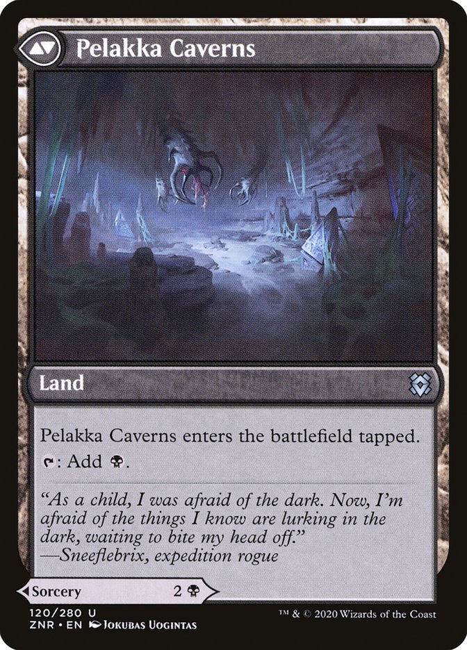 Pelakka Predation // Pelakka Caverns [Zendikar Rising] | Chromatic Games