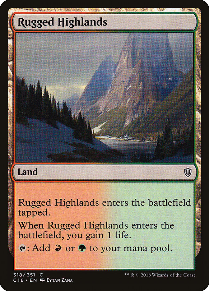 Rugged Highlands [Commander 2016] | Chromatic Games