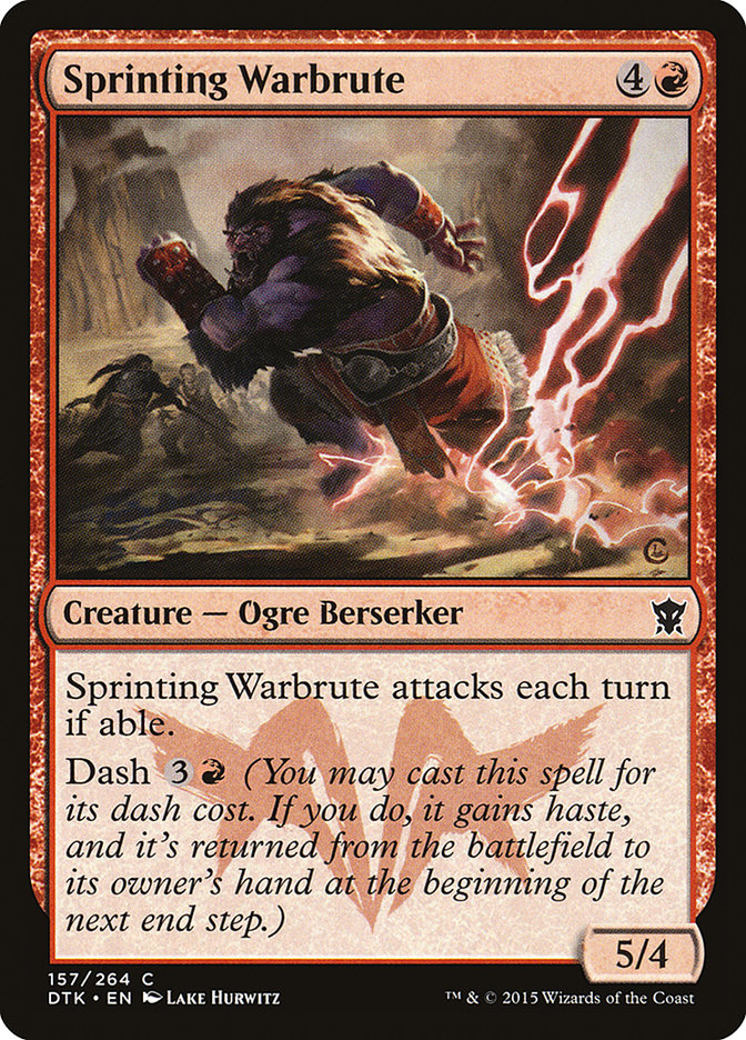 Sprinting Warbrute [Dragons of Tarkir] | Chromatic Games