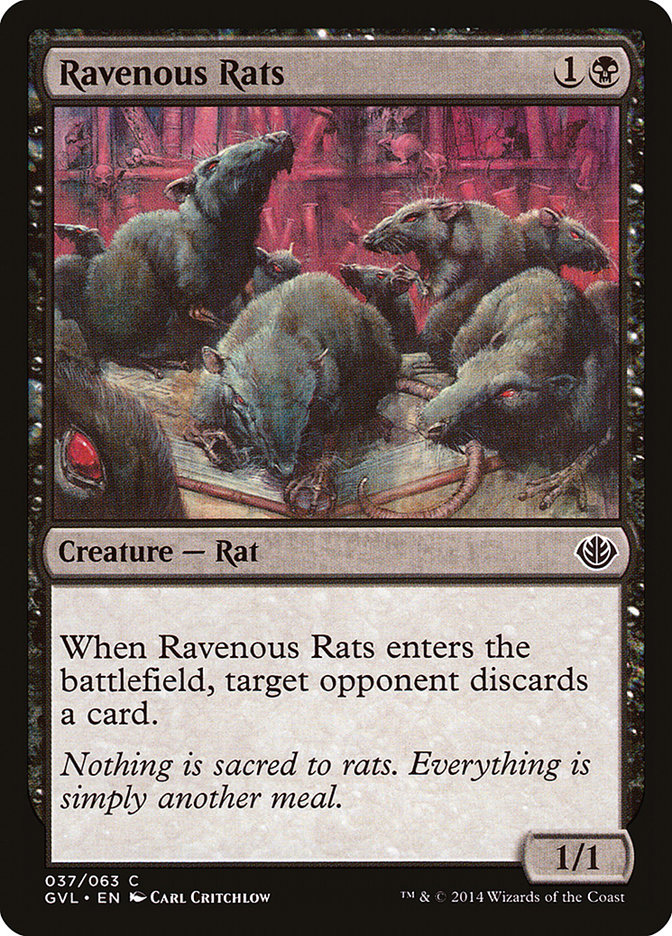 Ravenous Rats (Garruk vs. Liliana) [Duel Decks Anthology] | Chromatic Games
