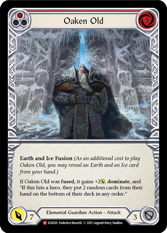 Oaken Old [ELE005] (Tales of Aria)  1st Edition Rainbow Foil | Chromatic Games