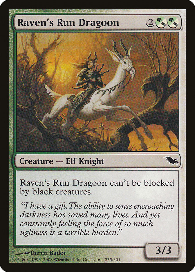 Raven's Run Dragoon [Shadowmoor] | Chromatic Games