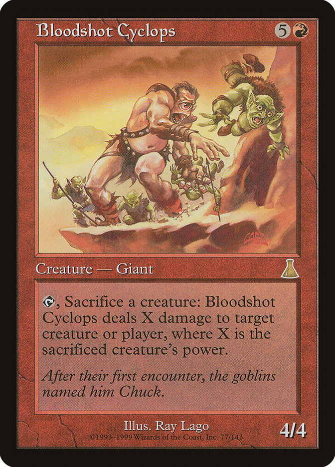 Bloodshot Cyclops [Urza's Destiny] | Chromatic Games