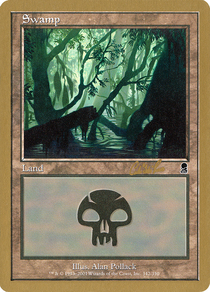 Swamp (cr342) (Carlos Romao) [World Championship Decks 2002] | Chromatic Games