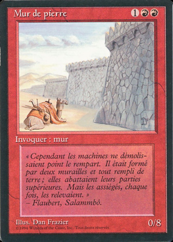 Wall of Stone [Foreign Black Border] | Chromatic Games