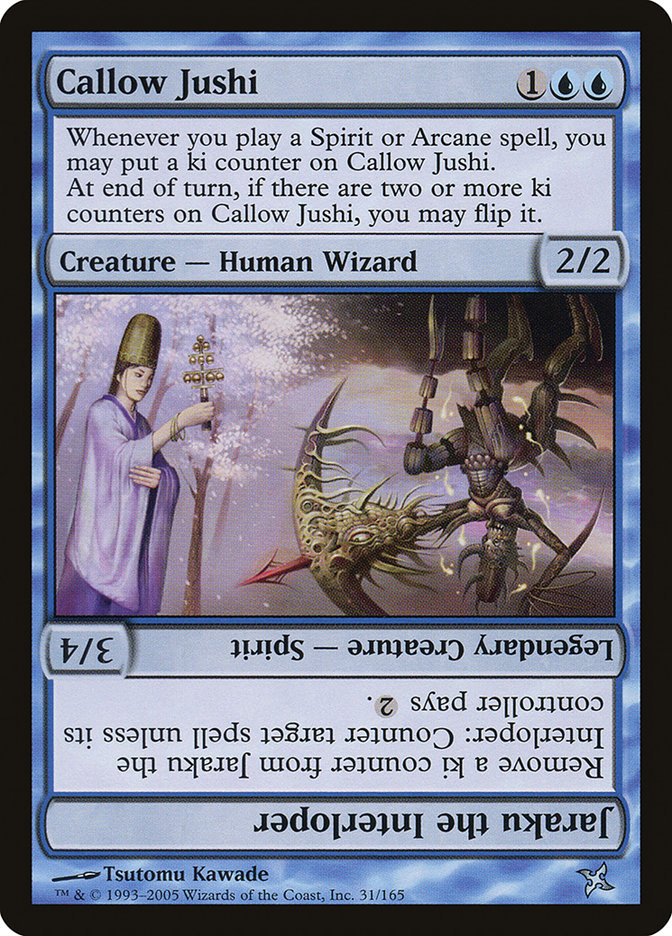 Callow Jushi // Jaraku the Interloper [Betrayers of Kamigawa] | Chromatic Games