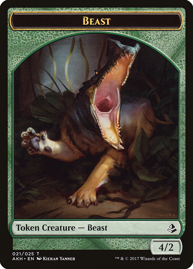 Beast Token [Amonkhet Tokens] | Chromatic Games