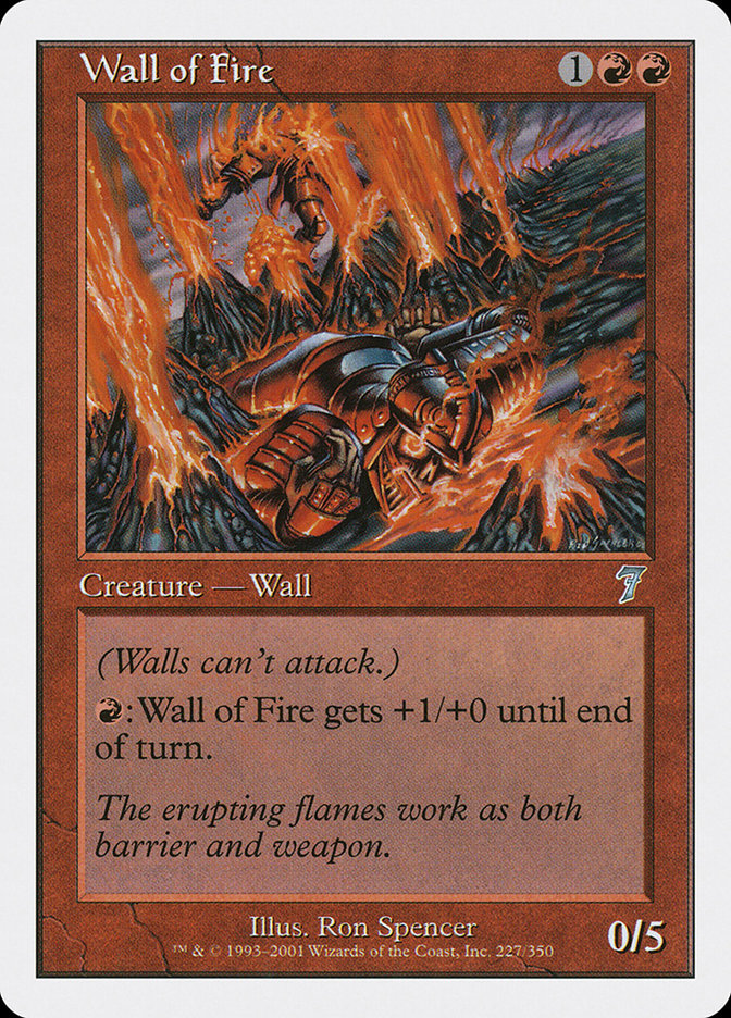 Wall of Fire [Seventh Edition] | Chromatic Games