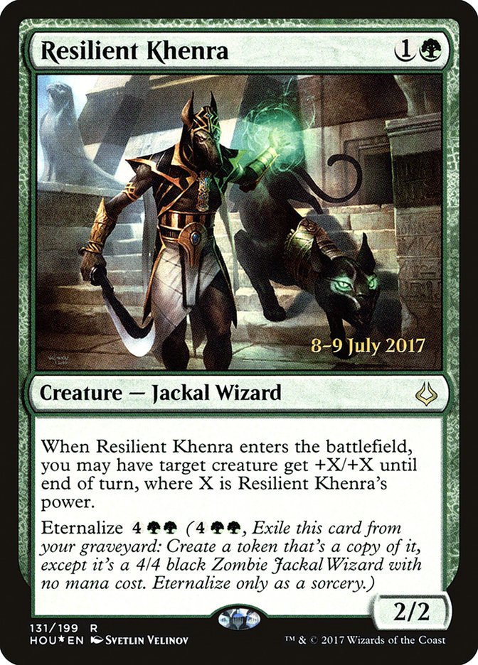 Resilient Khenra [Hour of Devastation Prerelease Promos] | Chromatic Games