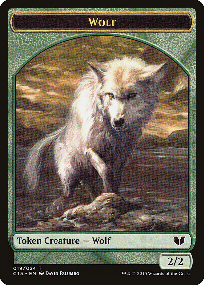 Spider // Wolf Double-Sided Token [Commander 2015 Tokens] | Chromatic Games