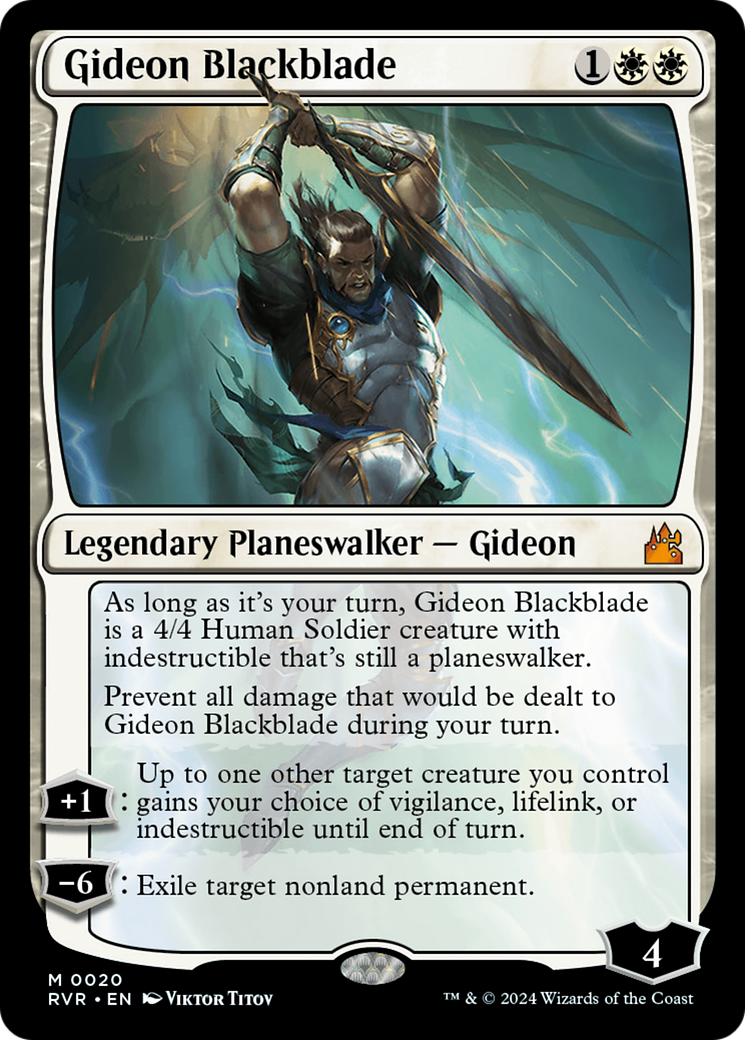 Gideon Blackblade [Ravnica Remastered] | Chromatic Games