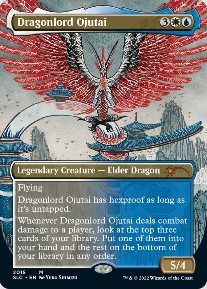 Dragonlord Ojutai (Borderless) [Secret Lair 30th Anniversary Countdown Kit] | Chromatic Games