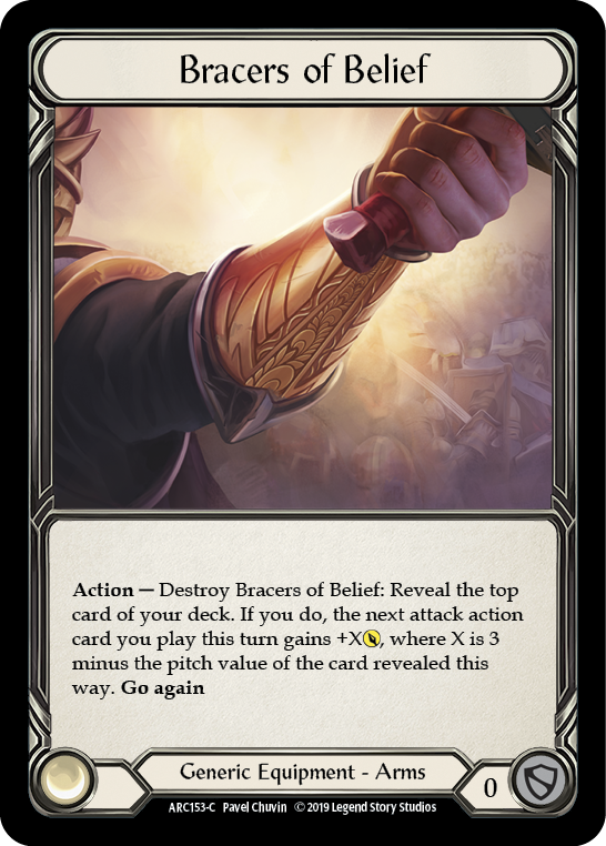 Bracers of Belief [ARC153-C] (Arcane Rising)  1st Edition Cold Foil | Chromatic Games