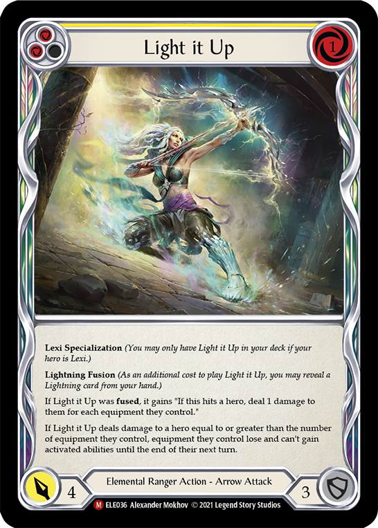 Light it Up [ELE036] (Tales of Aria)  1st Edition Rainbow Foil | Chromatic Games