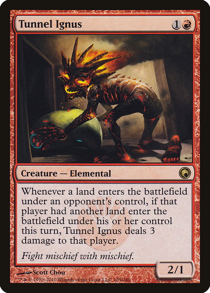 Tunnel Ignus [Scars of Mirrodin] | Chromatic Games