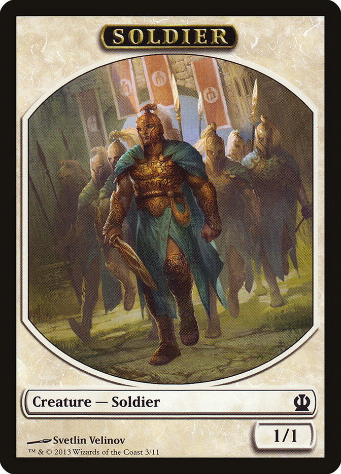 Soldier Token (3/11) [Theros Tokens] | Chromatic Games