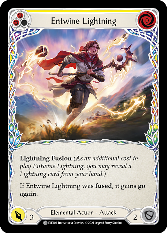 Entwine Lightning (Yellow) [ELE101] (Tales of Aria)  1st Edition Normal | Chromatic Games