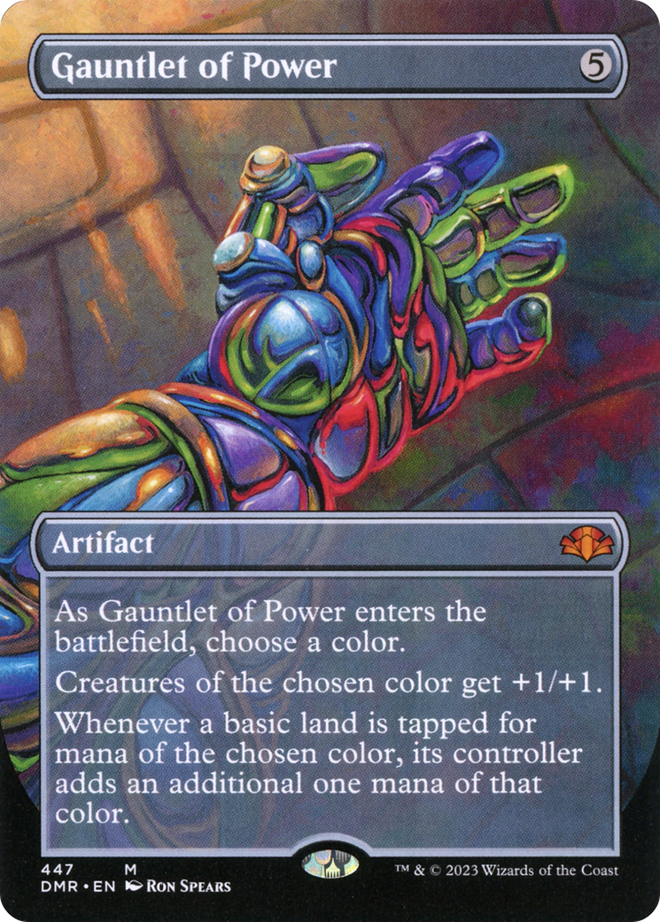 Gauntlet of Power (Borderless Alternate Art) [Dominaria Remastered] | Chromatic Games